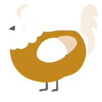 (unnamed), a ochre and cream chicken with a head pattern