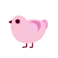 (unnamed), a rose and pink chicken with a lace pattern