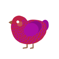 (unnamed), a crimson and plum chicken with a lace pattern