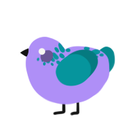 (unnamed), a lilac and teal chicken with a neck-speckle pattern