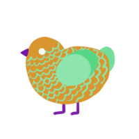 (unnamed), a orange and spring chicken with a lace pattern