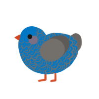 (unnamed), a sapphire and grey chicken with a double-lace pattern