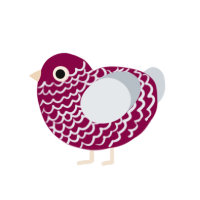 (unnamed), a maroon and mist chicken with a lace pattern