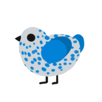 (unnamed), a mist and sapphire chicken with a speckle pattern