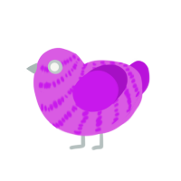 (unnamed), a orchid and amethyst chicken with a bar pattern