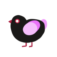 (unnamed), a sable and lavender chicken