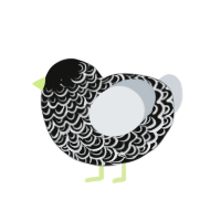 Lime on Roblox, a black and mist chicken with a double-lace pattern