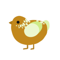 (unnamed), a ochre and apple chicken with a neck-speckle pattern