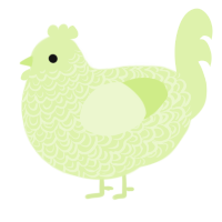 (unnamed), a apple chicken with a double-lace pattern