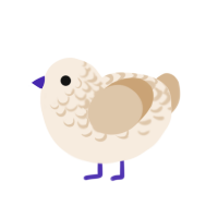 Child I Believe In, a cream and beige chicken with a half-lace pattern