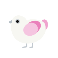 (unnamed), a white and pink chicken