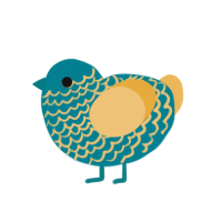 (unnamed), a sea and honey chicken with a lace pattern