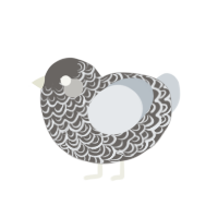 (unnamed), a grey and mist chicken with a double-lace pattern