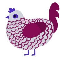 Red Velvet, a mist and wine chicken with a lace pattern