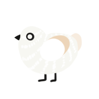 (unnamed), a white and cream chicken with a bar pattern