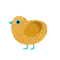 (unnamed), a honey and ochre chicken with a lace pattern