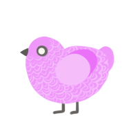 (unnamed), a lavender chicken with a double-lace pattern