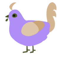 (unnamed), a lilac and beige chicken