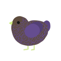 (unnamed), a bark and overcast chicken with a double-lace pattern