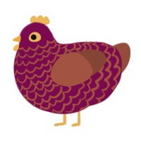 (unnamed), a wine and russet chicken with a lace pattern