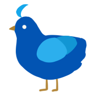 Bisexual, a ultramarine and sky chicken