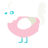 (unnamed), a rose and white chicken with a head pattern