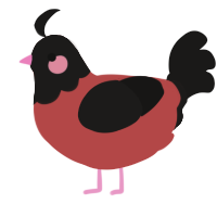 (unnamed), a red and sable chicken with a head pattern