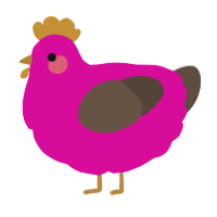 (unnamed), a fuchsia and bark chicken