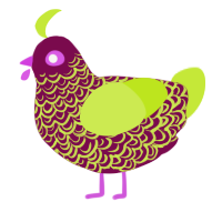 (unnamed), a wine and lime chicken with a double-lace pattern