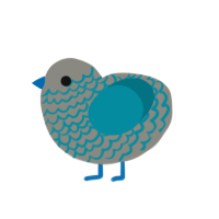 Cloudy Skies, a ash and sea chicken with a lace pattern