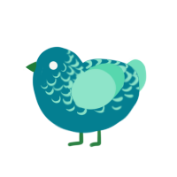 Ocean Mist, a sea and mint chicken with a half-lace pattern