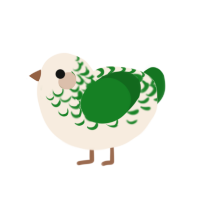 (unnamed), a cream and leaf chicken with a half-lace pattern