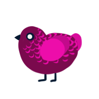 (unnamed), a wine and fuchsia chicken with a half-lace pattern