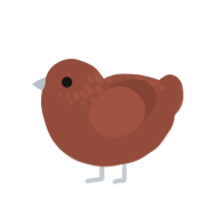 (unnamed), a russet chicken with a neck-speckle pattern