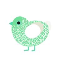 (unnamed), a spring and white chicken with a double-lace pattern