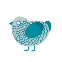 Mirage, a silver and sea chicken with a lace pattern