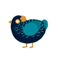 yoshi, a tumblr and sea chicken with a half-lace pattern