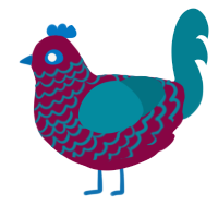 Cranrazz cocktail, a maroon and sea chicken with a lace pattern