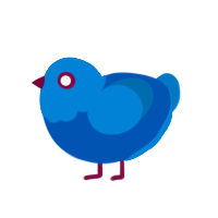 (unnamed), a ultramarine and sapphire chicken with a head pattern