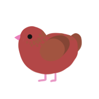 (unnamed), a red and russet chicken with a neck-speckle pattern