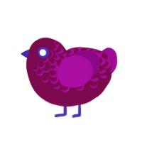 Wine Berry, a wine and plum chicken with a half-lace pattern