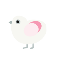 cotton, a white and rose chicken