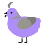 Slate, a lilac and ash chicken with a neck-speckle pattern