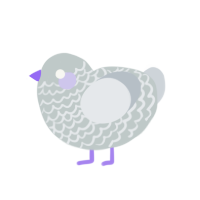 (unnamed), a silver and mist chicken with a lace pattern