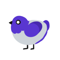 (unnamed), a mist and indigo chicken with a head pattern