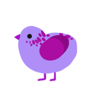 (unnamed), a lilac and plum chicken with a neck-speckle pattern