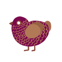 (unnamed), a wine and brown chicken with a lace pattern