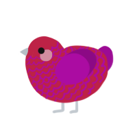 (unnamed), a crimson and plum chicken with a lace pattern