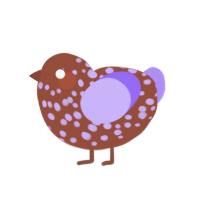 (unnamed), a russet and lilac chicken with a speckle pattern