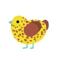 Cavendish, a yellow and russet chicken with a speckle pattern